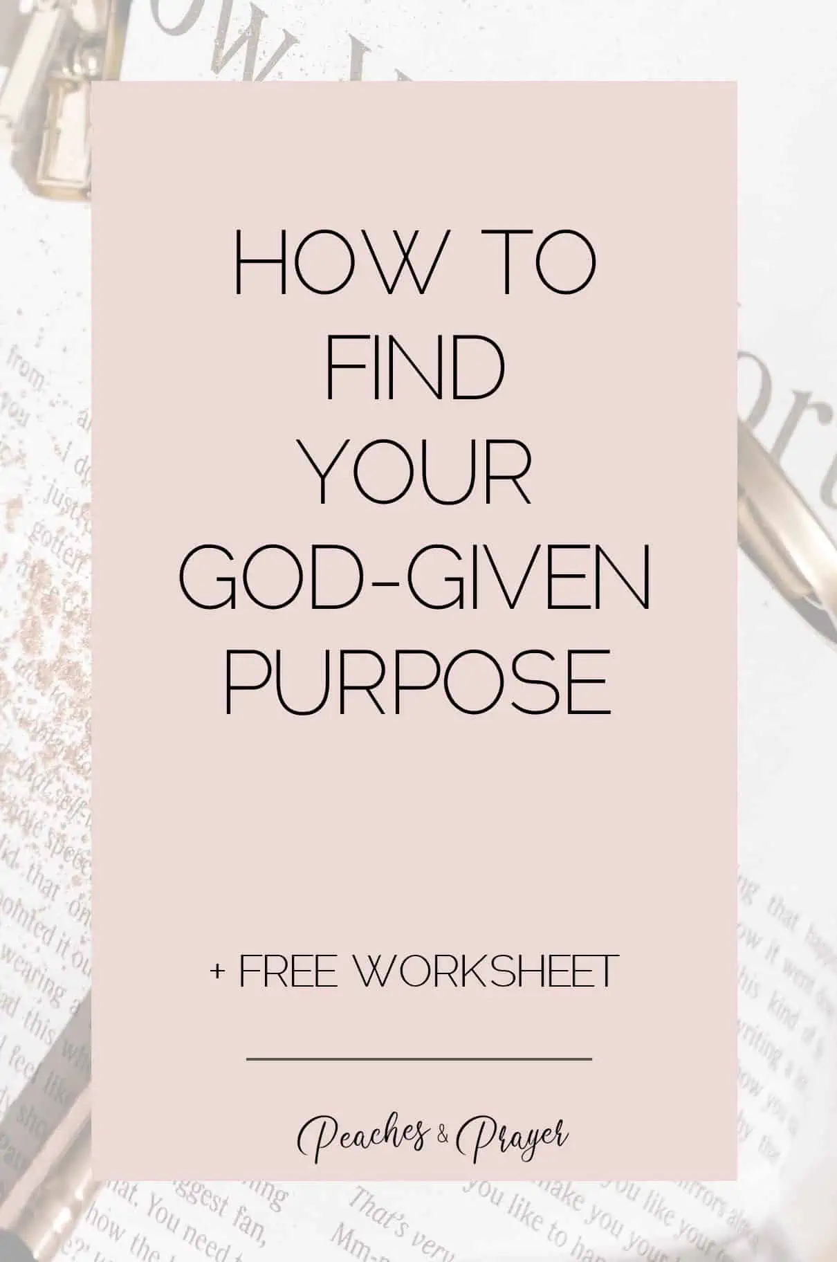 Finding your God-Given Purpose {Free Printable}