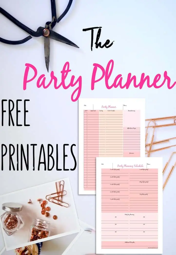 FREE Party Planner Printable!