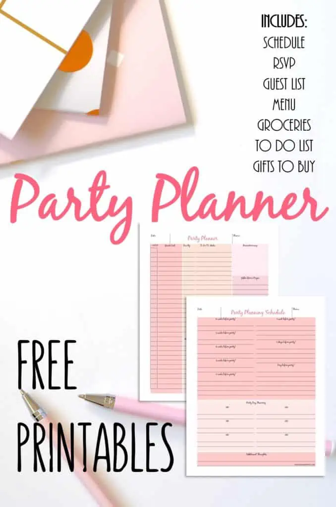 Party Planner with Checklist and RSVP