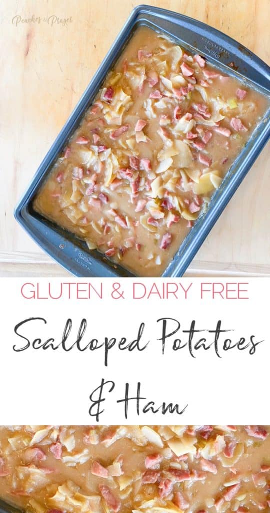 Scalloped Potatoes and Ham Casserole gluten and dairy free