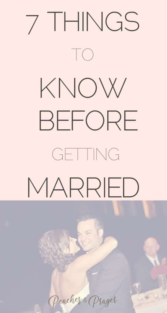 7 Things to know before getting married