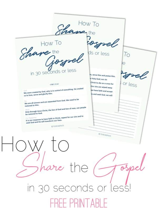 A Simple Tool for Teaching Your Kids to Share the Gospel - Peaches &amp; Prayer