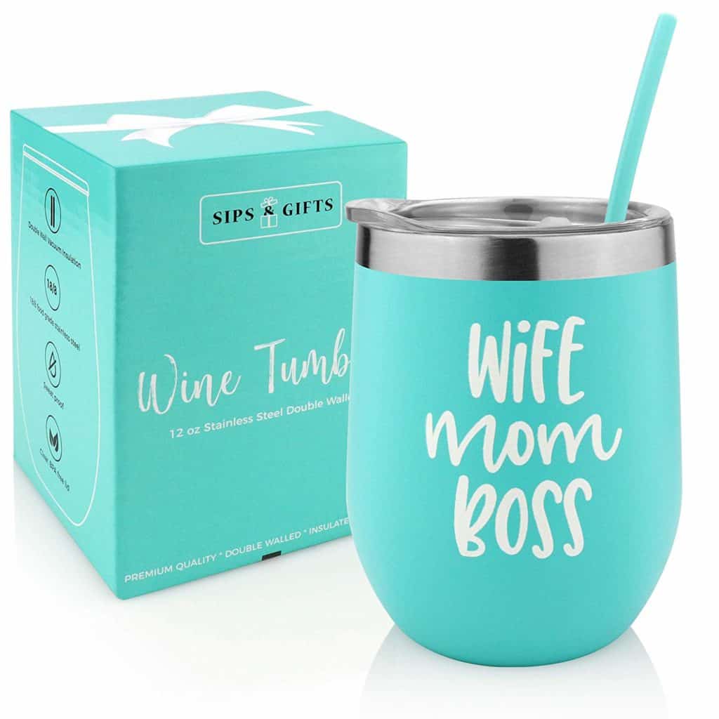 unique gift ideas for mom wine tumbler