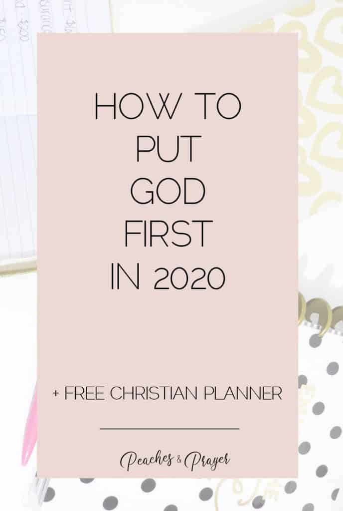 How to put God first in 2020