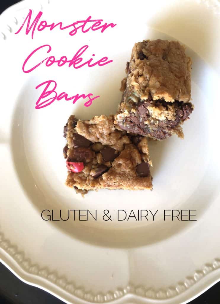 Gluten and Dairy Free Monster Bars