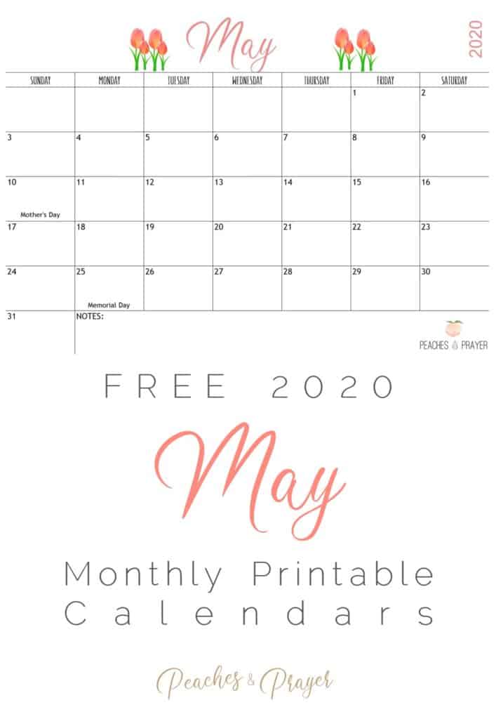 May 20202 Free Calendar to Download