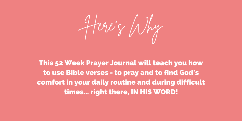 Prayer Journal with Scriptures for comfort