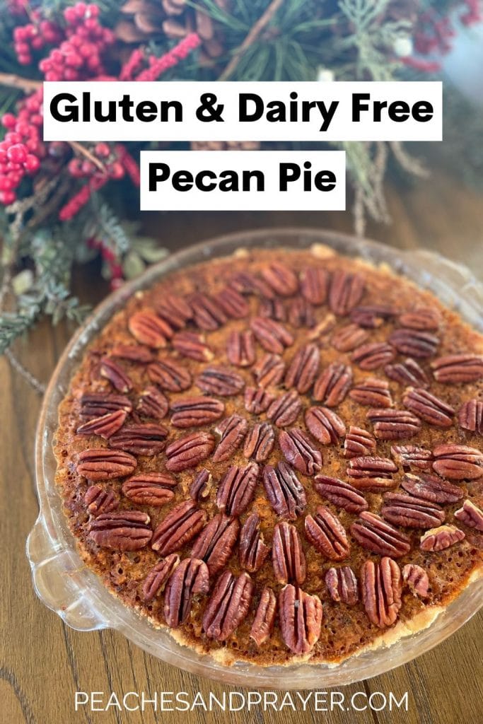 Dairy Free Pecan Pie with Wreath