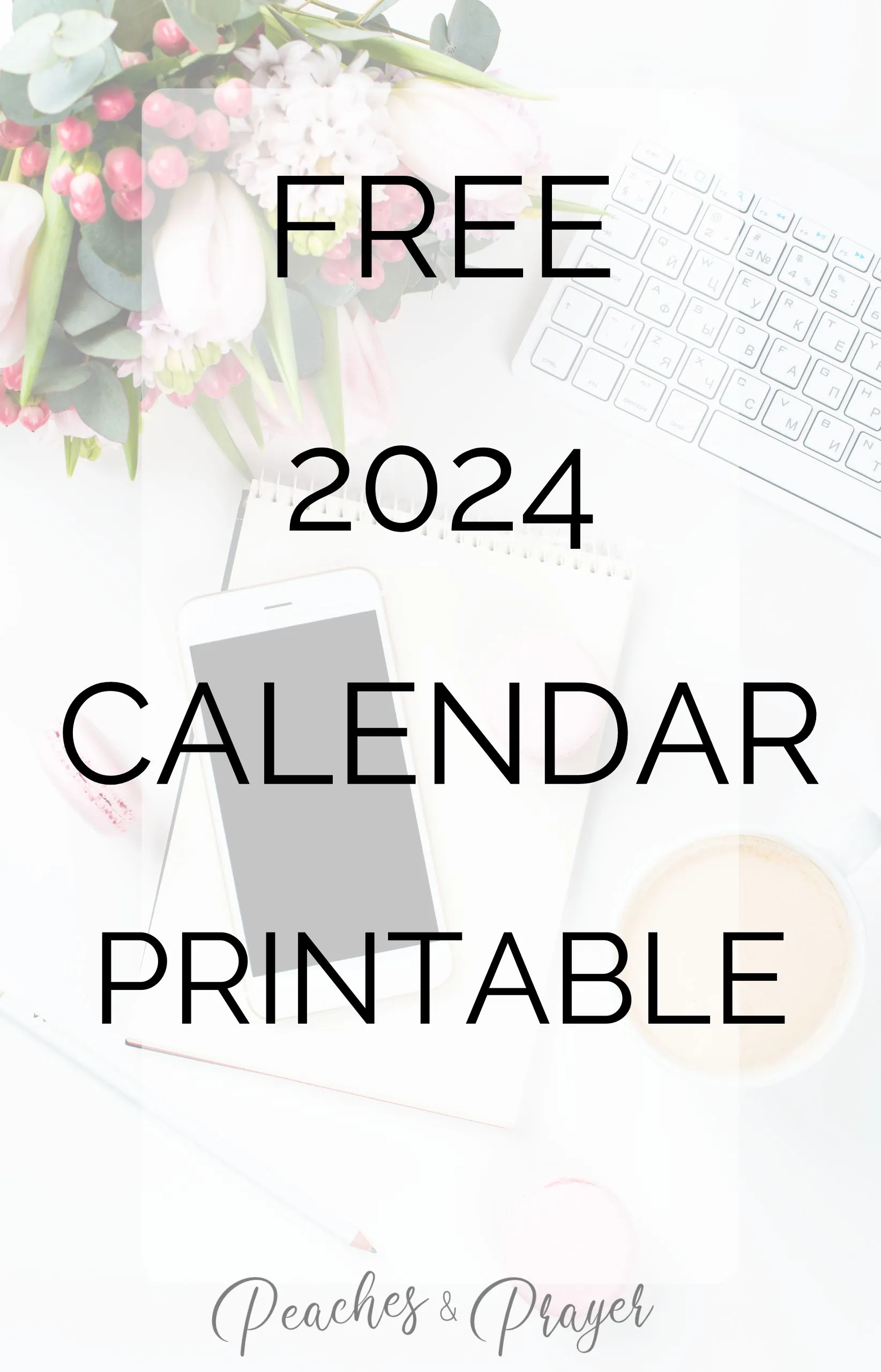 Free 2024 Monthly Calendar Printables {Two Options}